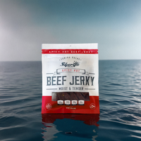 Sharifa Halal Beef Jerky, Spicy Hot, (1) 2.85 oz. Bag – Great Everyday Halal Jerky Beef Meat Snack, 100 % Real Zabiha Halal Beef, 13g of Protein, 70 Calories, 0g Trans Fat, & 2g of Carbohydrates