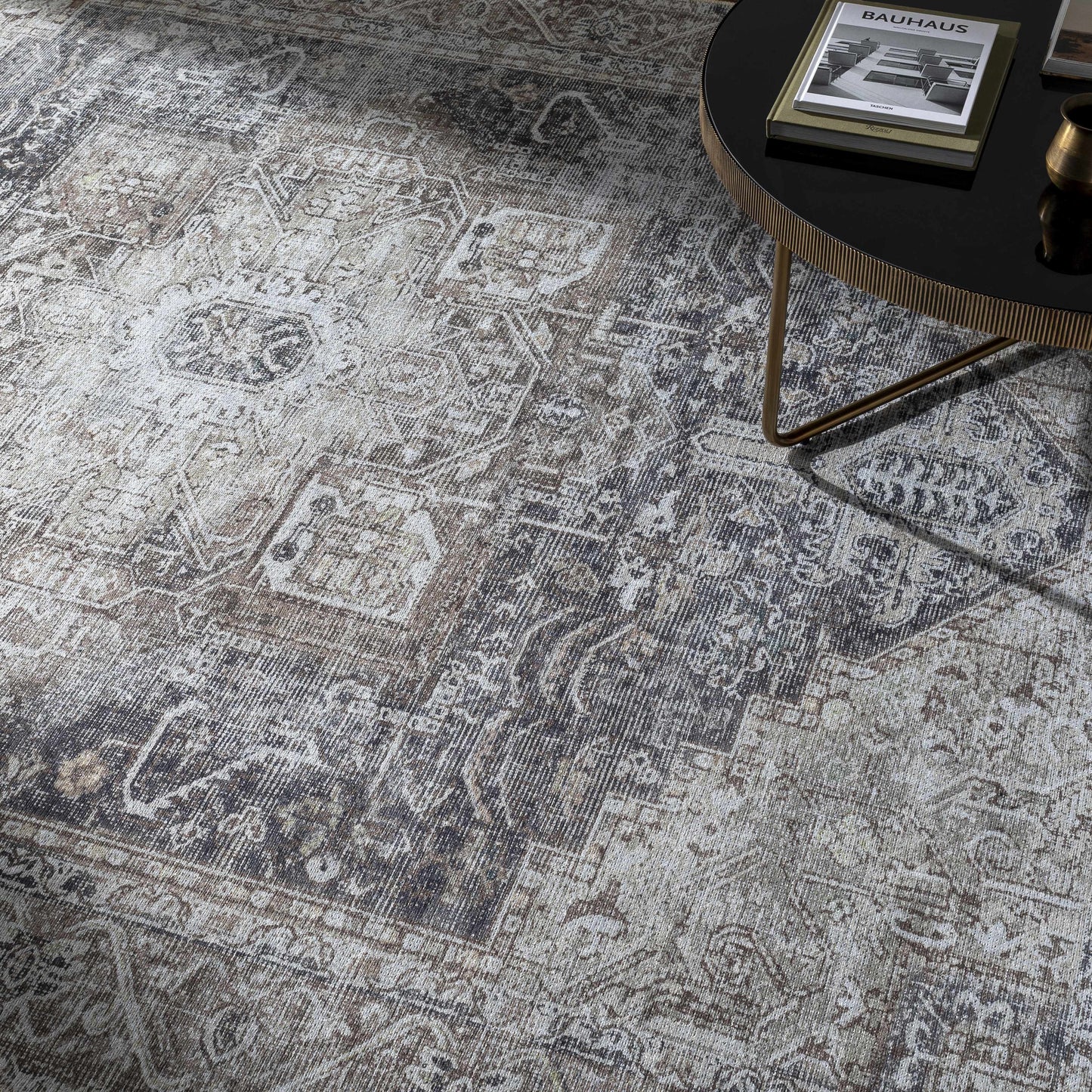 Beige Rosman Washable Area Rug - Promo