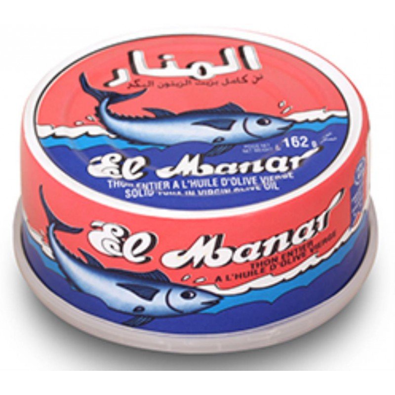 El Manar Whole Tuna In Olive Oil Pink Box - 0.16 Kg