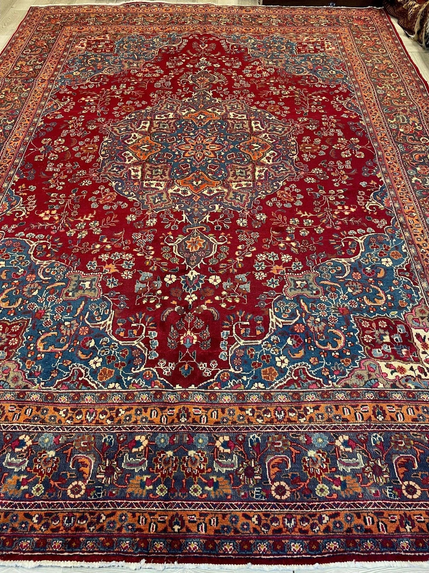 Elegant Hand Knotted Khorasan Area Rug 9’8” x 12’10”