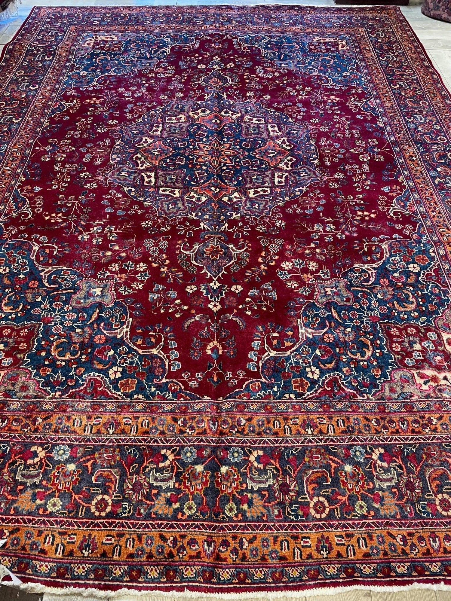 Elegant Hand Knotted Khorasan Area Rug 9’8” x 12’10”