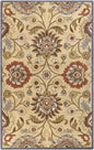 Caesar 1116 Hand Tufted Beige & Rust Wool Rug