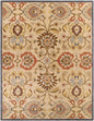 Caesar 1116 Hand Tufted Beige & Rust Wool Rug