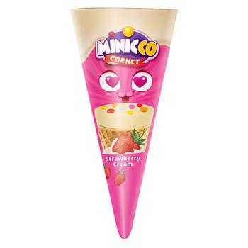 Elvan Minicco Strawberry Cream Waffles 25g