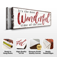 It's The Most Wonderful Time Of The Year Christmas Sign VI