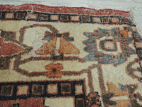 Exquisite Distressed Fine Persian Area Rug 5x7 Ft