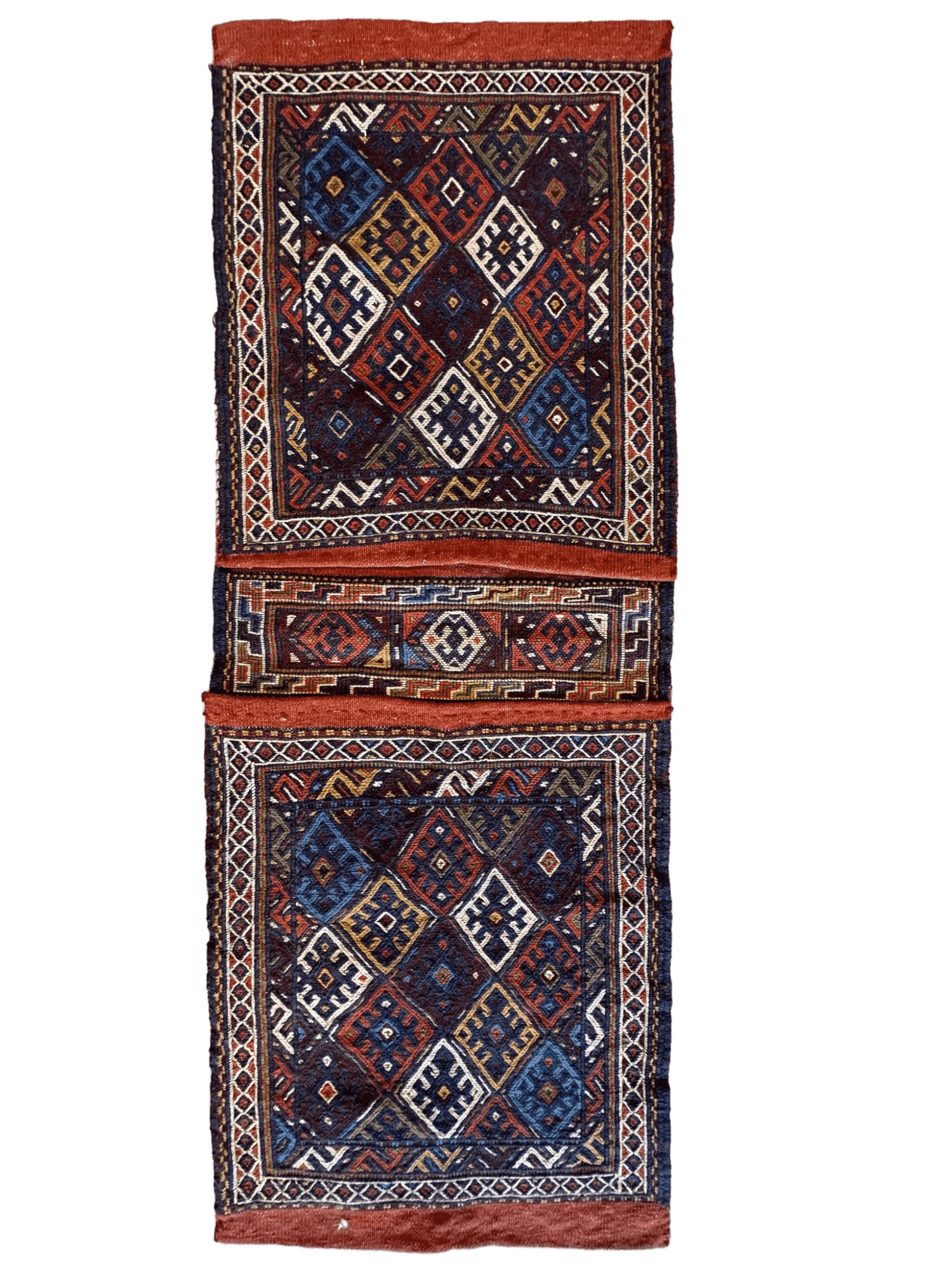 Exquisite Persian Qashqai Nomadic Vintage Khorjin ‘Saddle bag’