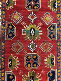 Hand-Knotted Persian Meshgin Wool Rug – 5’ x 11’ – Vintage Tribal Masterpiece