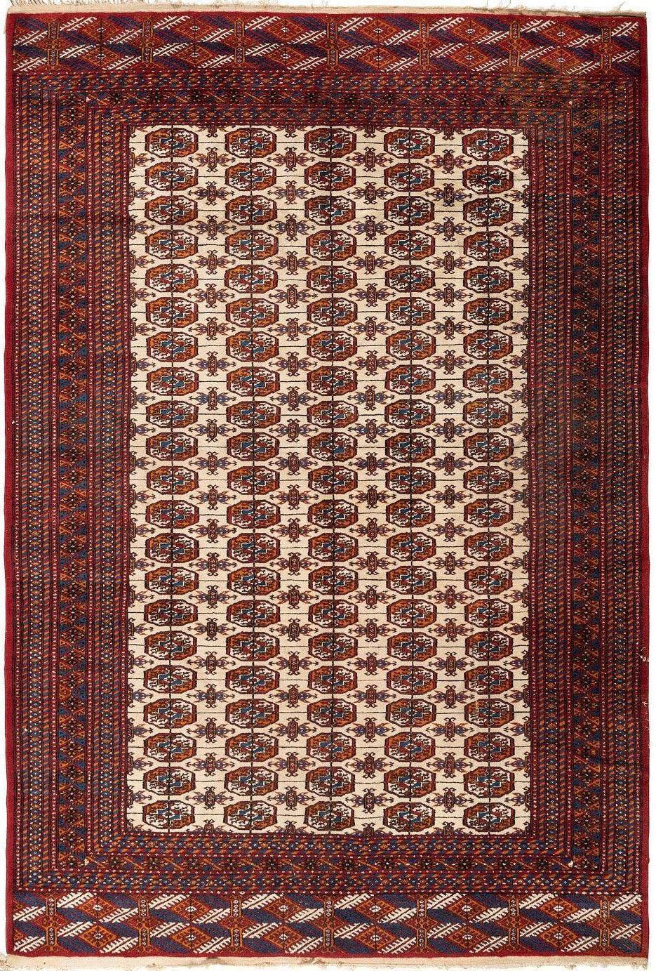 Fine Vintage Room Size Bokhara Oriental Area Rug 9 x 6'3''