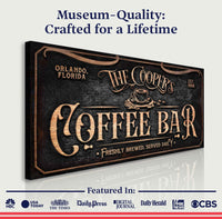 Personalized Coffee Bar Sign V