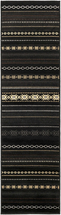 Fogertown Black Western Rug