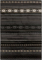 Fogertown Black Western Rug