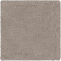 Brockton Solid Gray Wool Rug