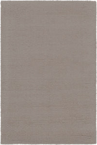 Brockton Solid Gray Wool Rug