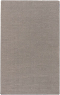 Brockton Solid Gray Wool Rug