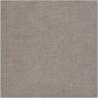 Brockton Solid Gray Wool Rug
