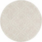 Fyffe Embossed Beige Wool Area Rug