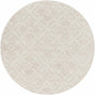 Fyffe Embossed Beige Wool Area Rug