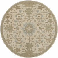 Hazen 1197 Hand Tufted Light Beige Wool Rug
