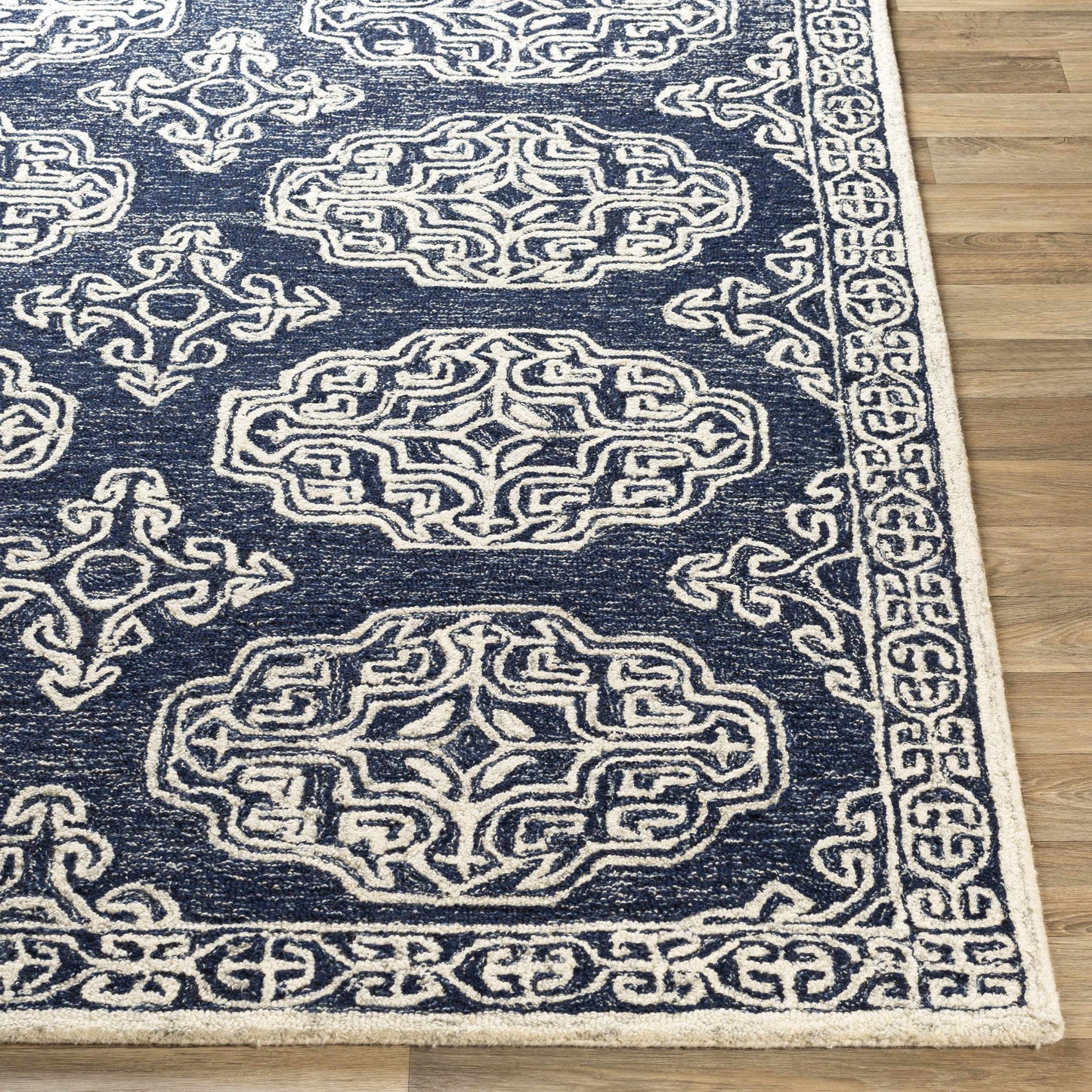 Glenoma Blue Regency Wool Rug