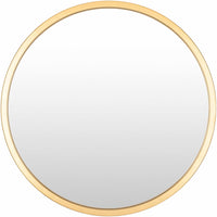 Guindarohan Gold Frame Round Mirror
