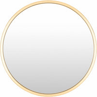 Guindarohan Gold Frame Round Mirror