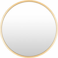 Guindarohan Gold Frame Round Mirror