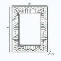 Garner Mosaic Framed Mirror