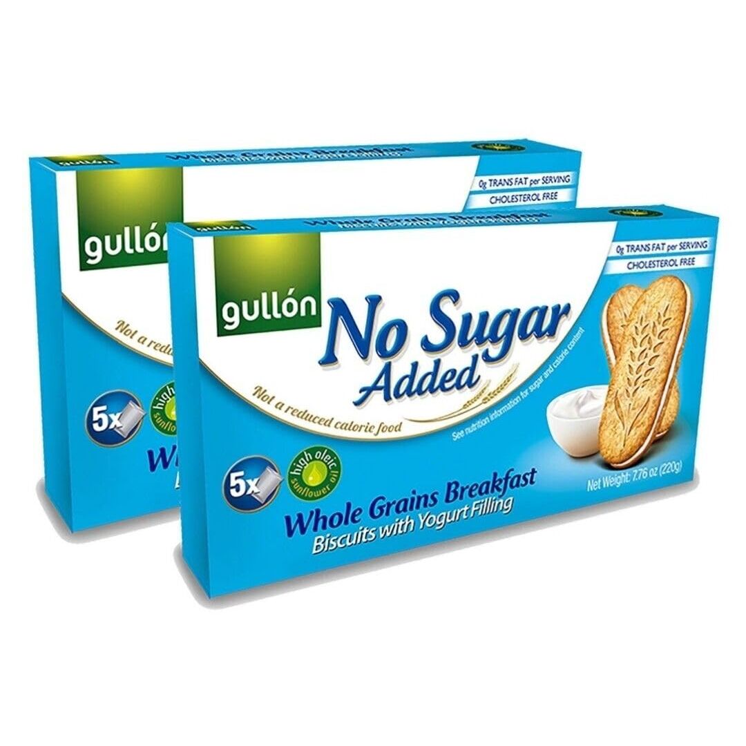 Gullon Breakfast Yogurt Biscuits With Whole Grains, No Added Sugar, 7.76 Oz