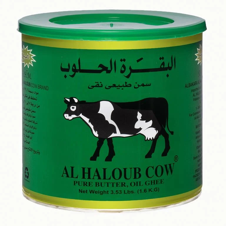 Al Haloub Pure Butter Ghee 1.6kg - Rich Flavor, High Smoke Point, Lactose-Free Cooking Fat