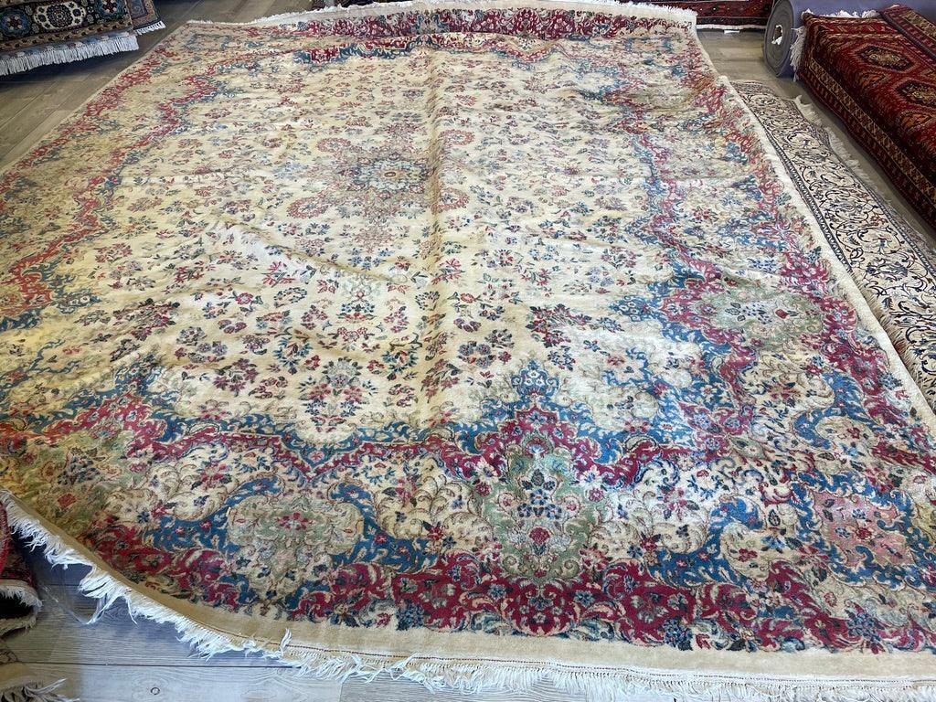 Handmade Vintage 1930's Kirman 10x13 area Rug