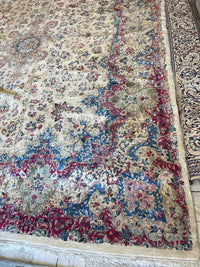 Handmade Vintage 1930's Kirman 10x13 area Rug