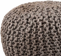 Hauenstein Knitted Jute Pouf