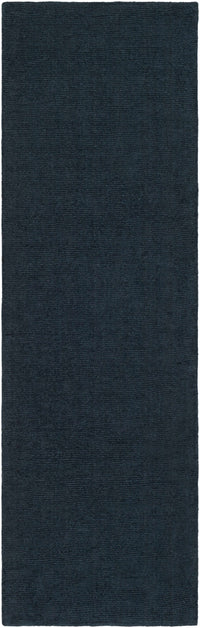 Brockton Solid Dark Blue Wool Rug