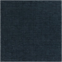 Brockton Solid Dark Blue Wool Rug