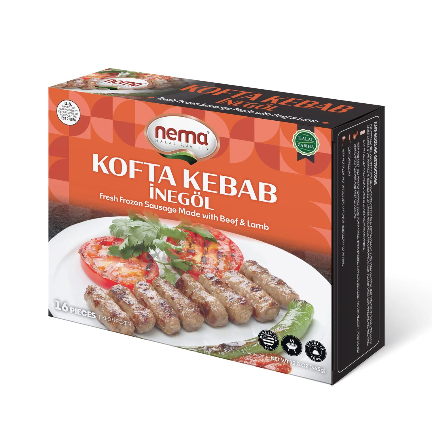 Nema Inegol Kofta 12.8Oz/16Pc