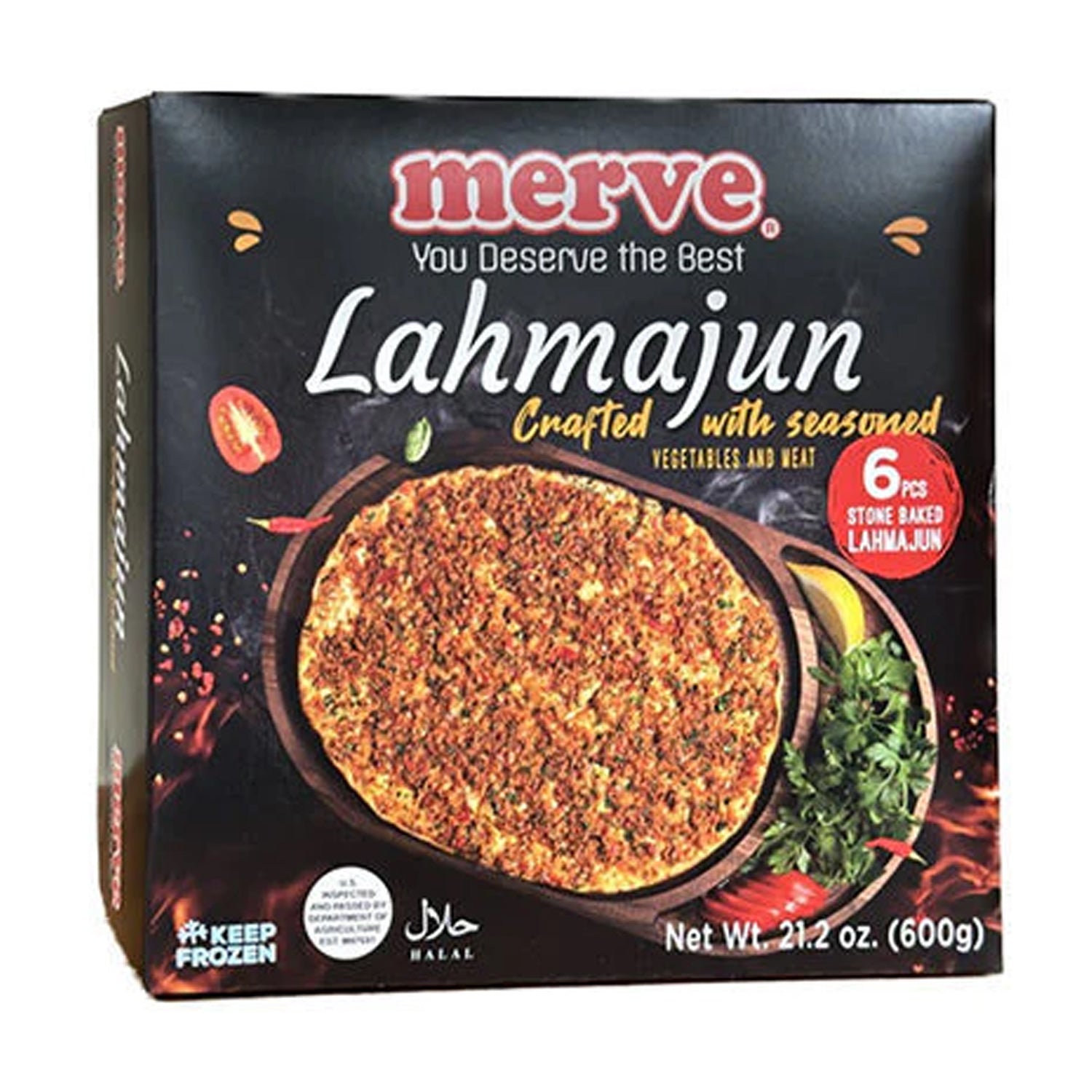 Merve Lahmacun Mild 6Pc 600G