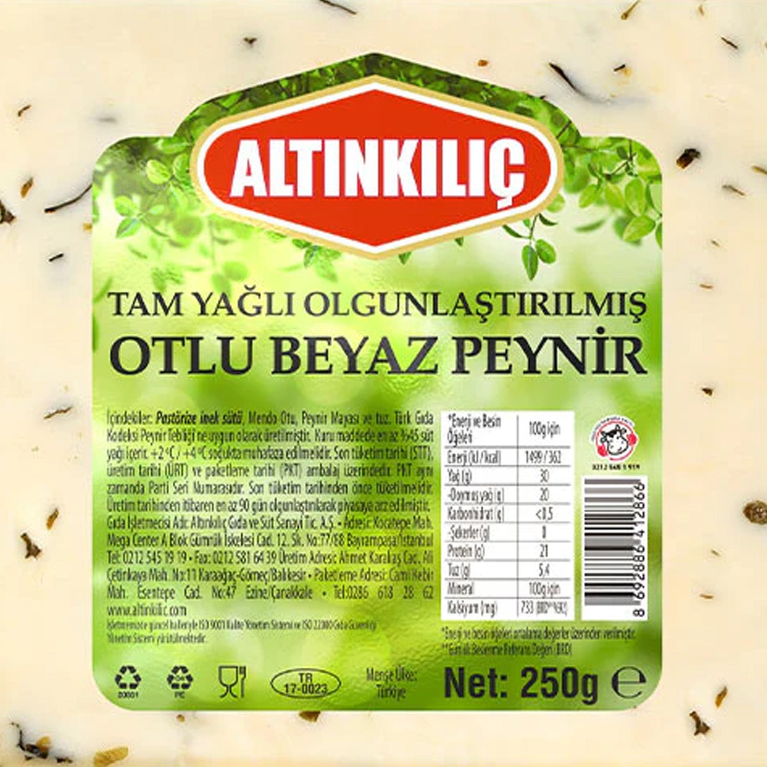 Altinkilic Cheese Herbed 250