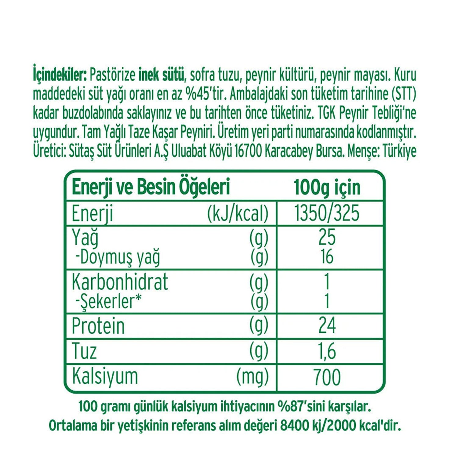 Sutas Kashkaval 1 Kg