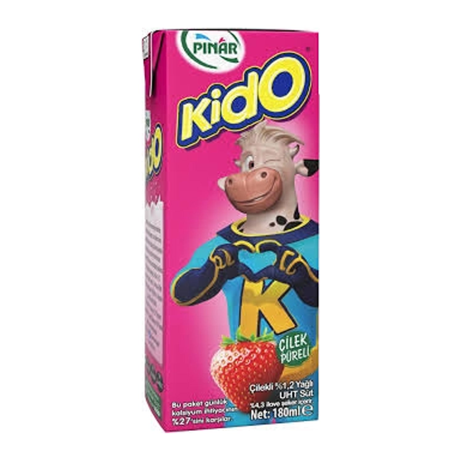 Pınar Kido Çilekli Süt 180Ml