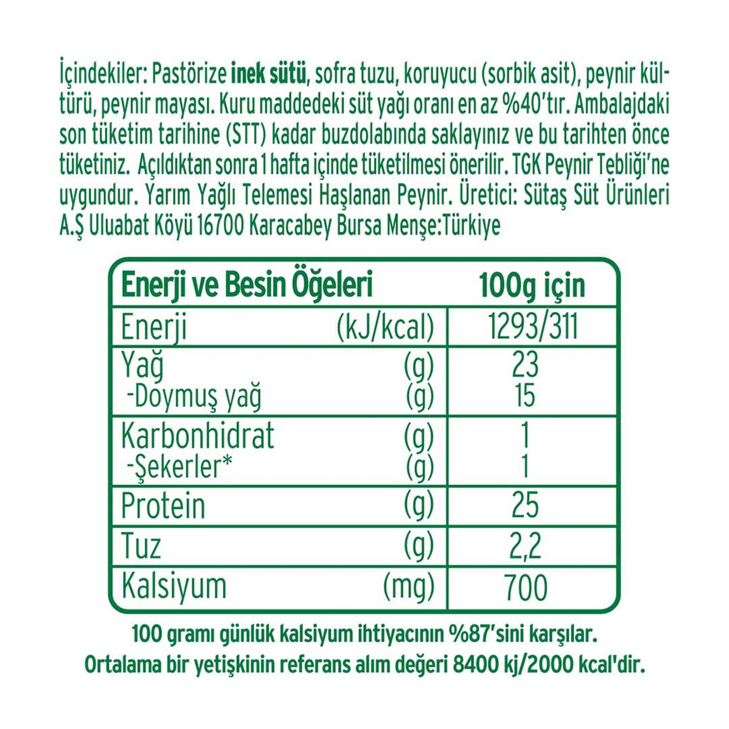 Sutas Shallal Cheese 200G