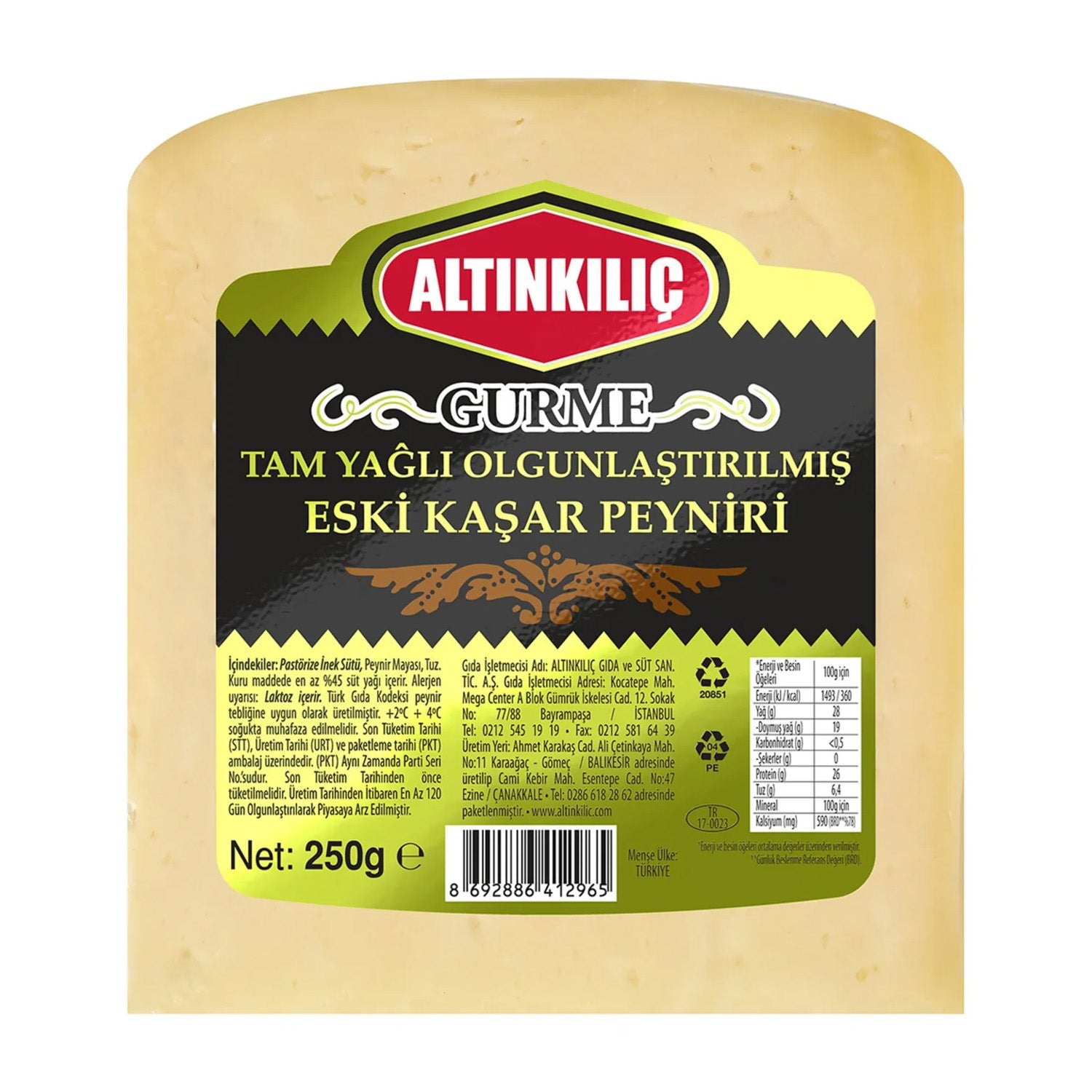 Altinkilic Aged Kashkaval 250G