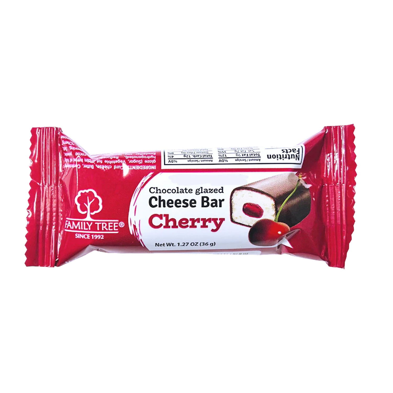 Family Tree Cheese Bar Cherry 36G