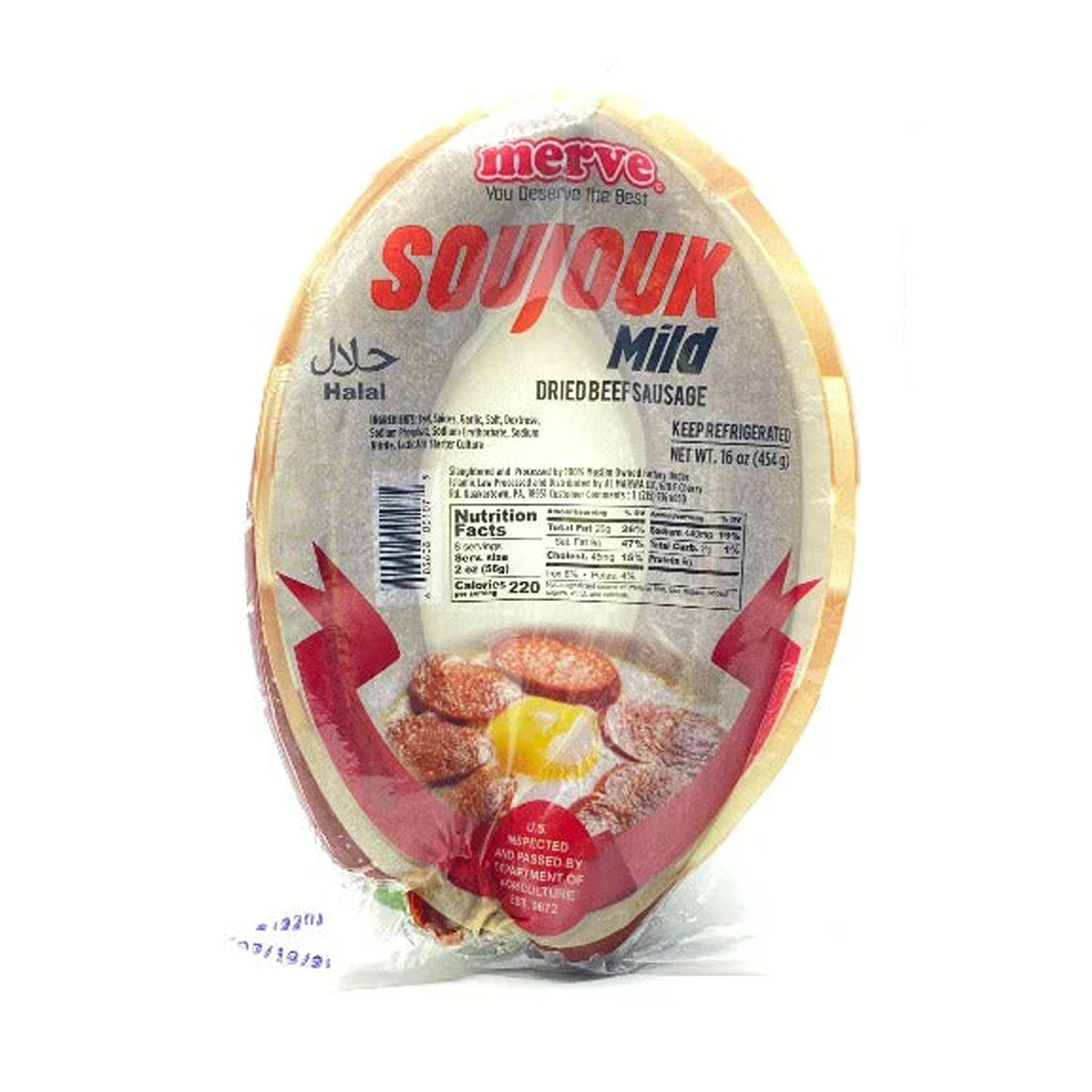 Merve Soujouk Ring Mild 1Lb