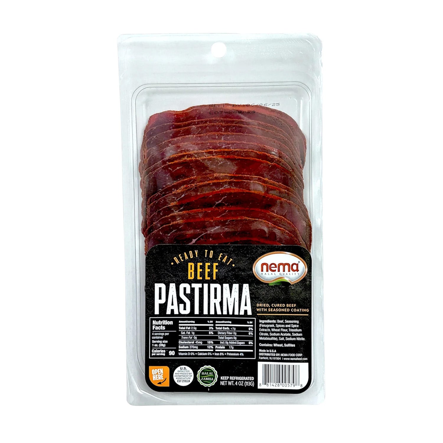 Nema Pastirma Sliced 4Oz
