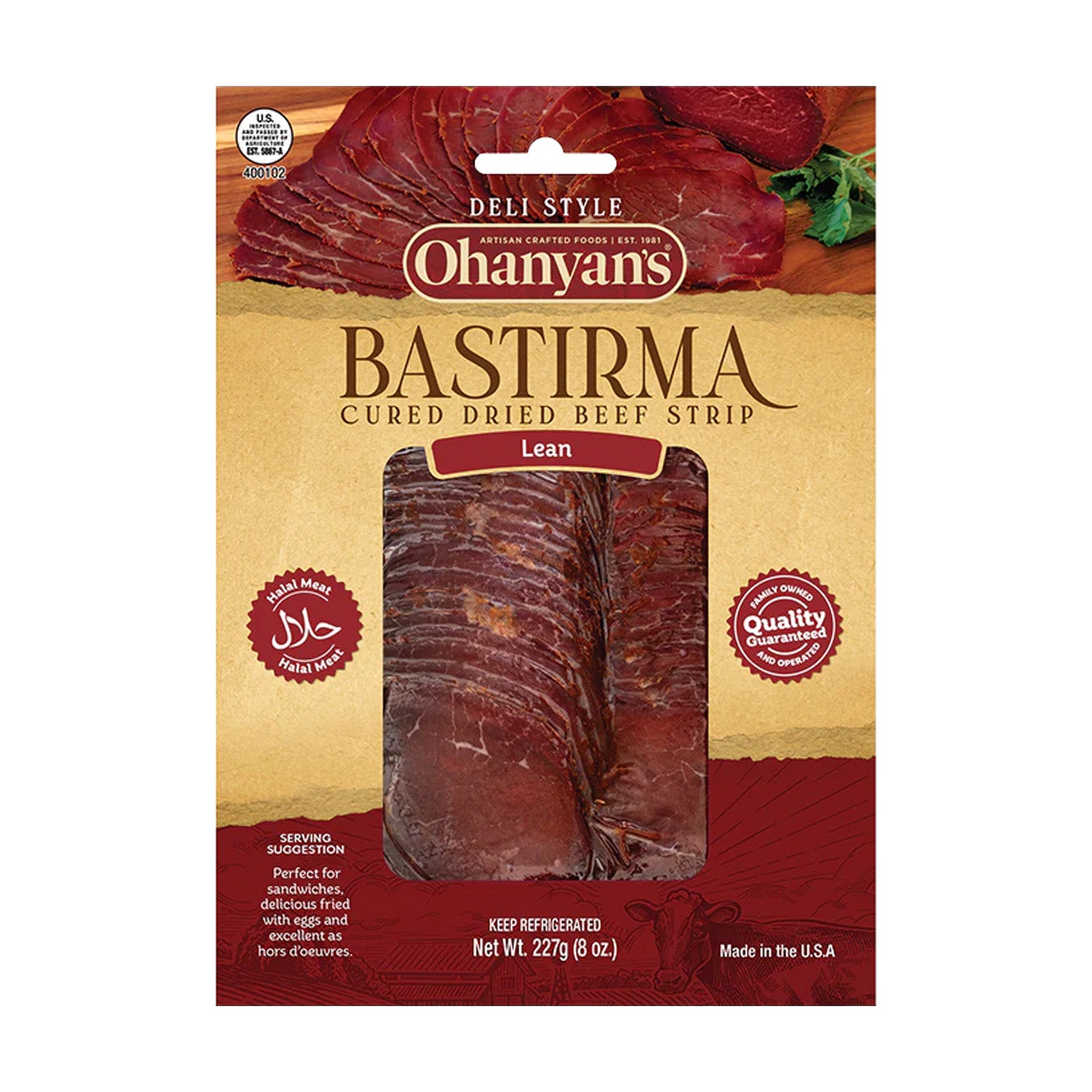 Ohanyan'S Pastirma Lean 8Oz