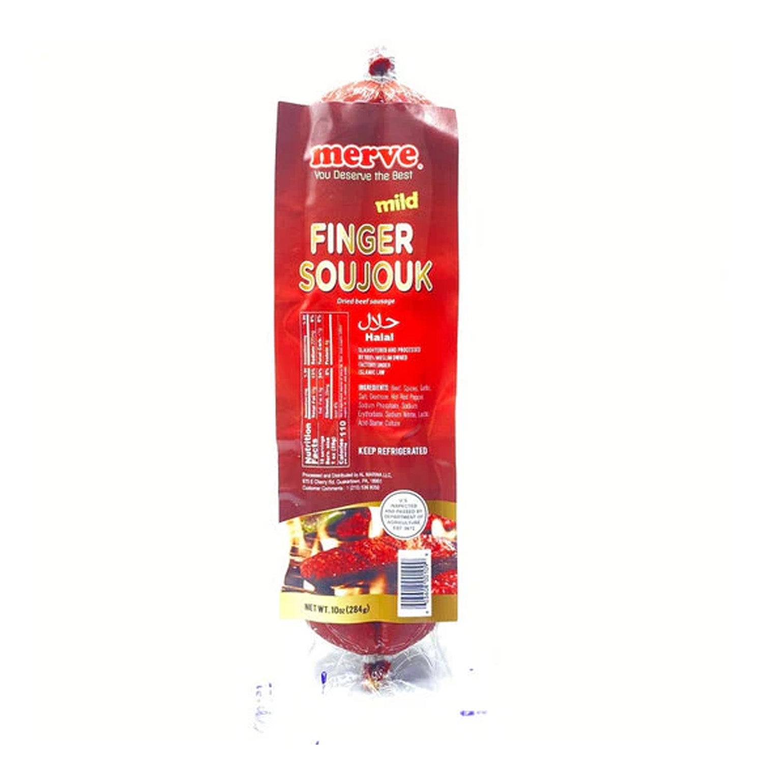 Merve Soujouk Finger Mild 10Oz