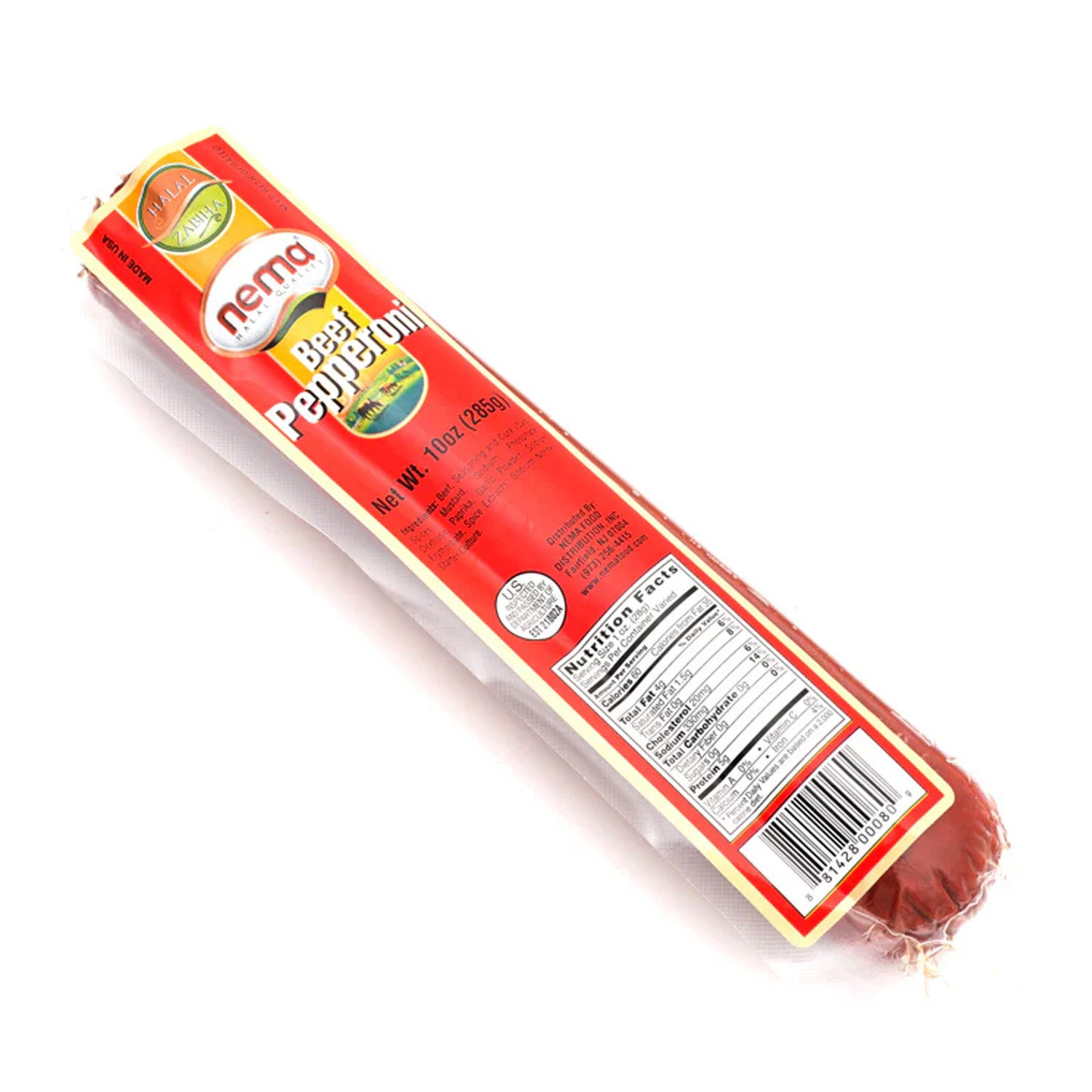 Nema Beef Pepperoni 285G