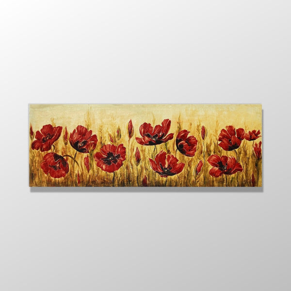 Gelincik tarlası Tablo (çerçeveli) 175cm-65cm