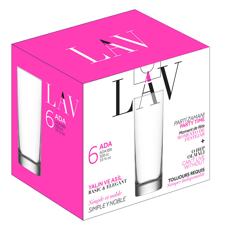 Lav Glass 6Pc Set